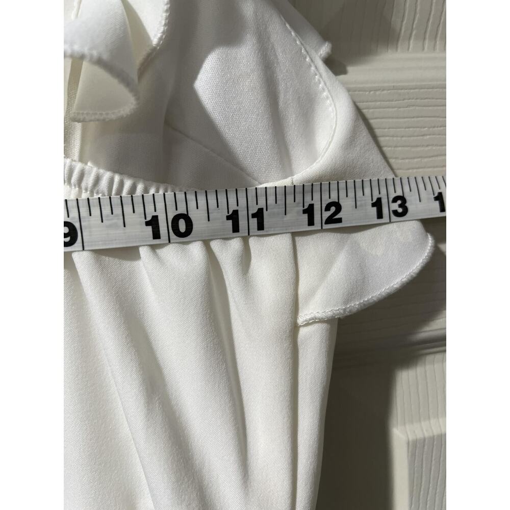 superdown White Ruffled Strap Midi Dress - Picture 7 of 10